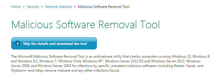 Vista Malware Removal Tool